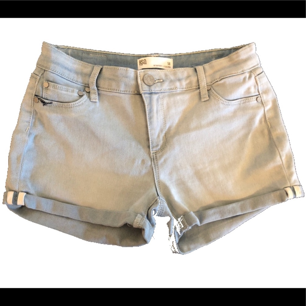 Light washed blue JEAN SHORTS in girl’s size 14