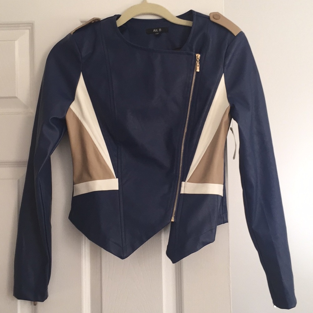 Navy Jacket with zipper