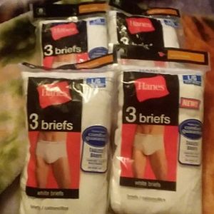New in pkg Men's sz large white tagless briefs