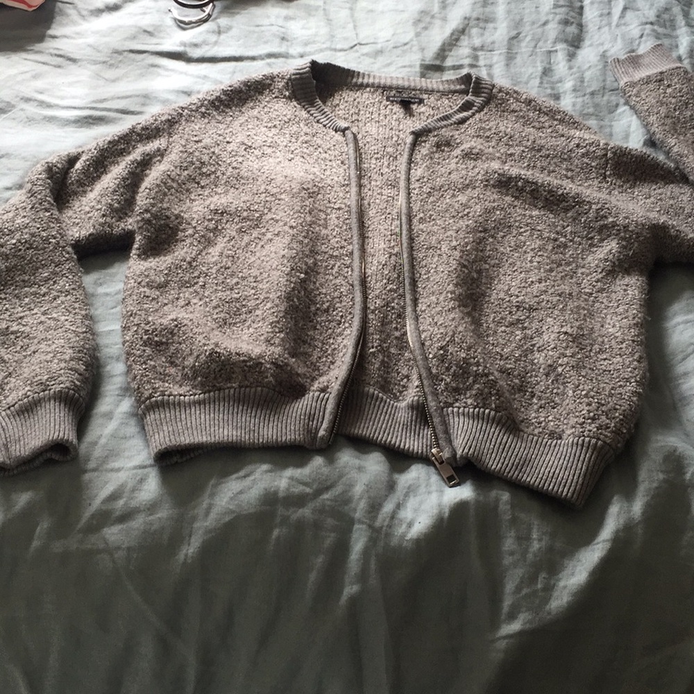 Cozy bomber cardigan