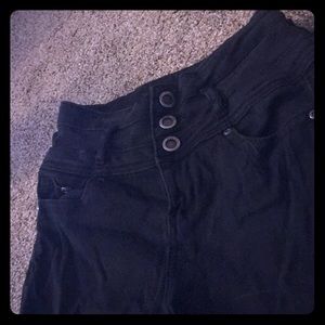 Black high rise jeans