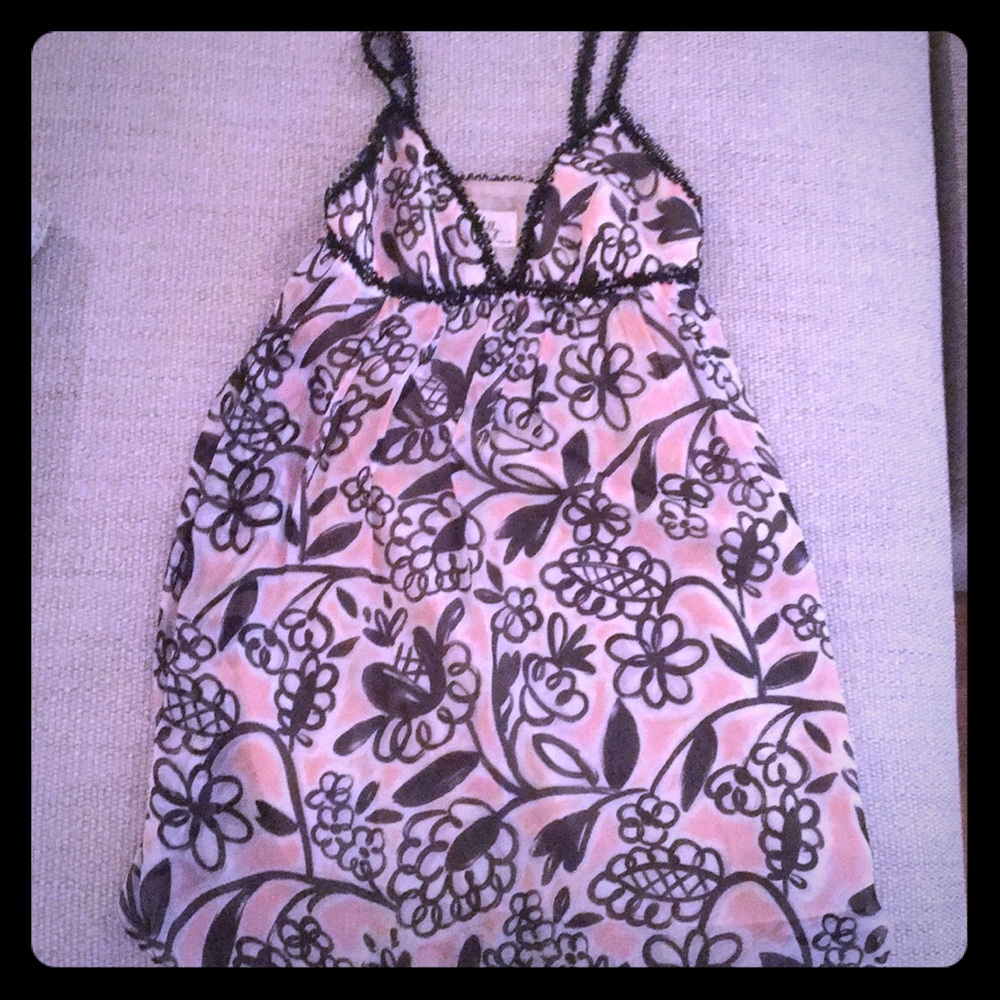 Milly Silk Babydoll Dress GUC