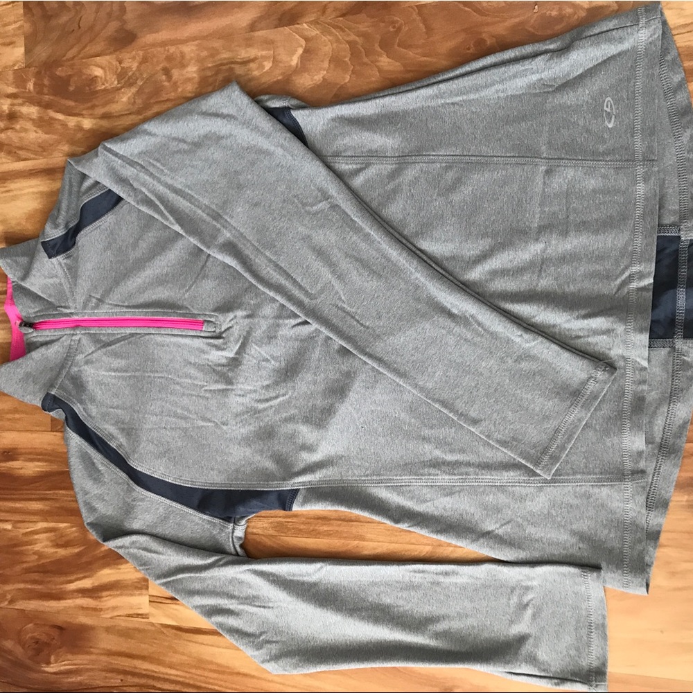 3/4 zip long sleeve workout shirt