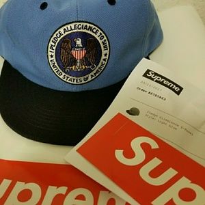 🔥Supreme - Pledge Allegiance - 6-Pan SnapBack.