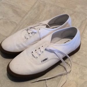 White Womens Vans