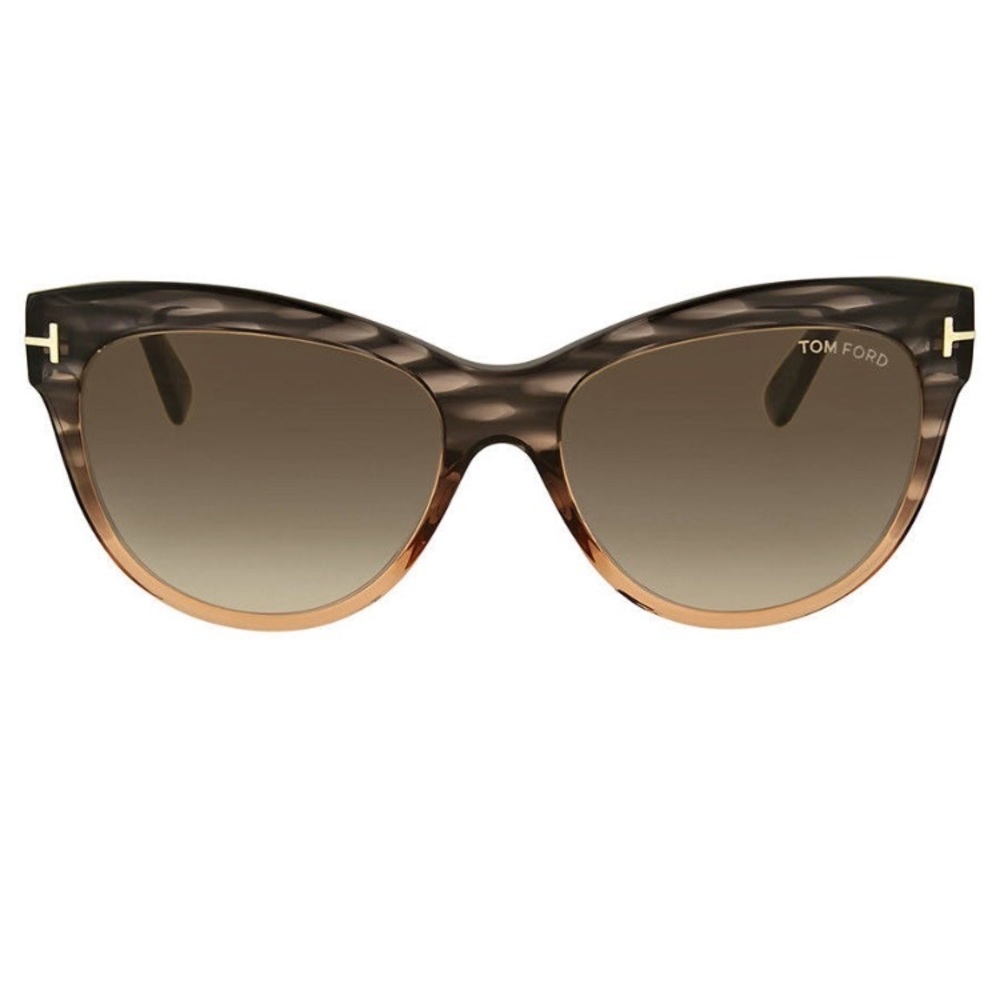 Tom Ford Lilly green gradient cat eye sunglasses