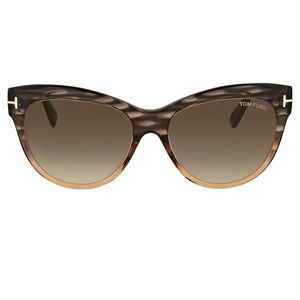 Tom Ford Lilly green gradient cat eye sunglasses