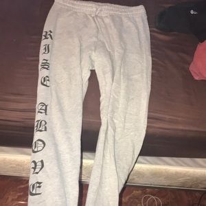 forever 21 men sweat pants with gothic print