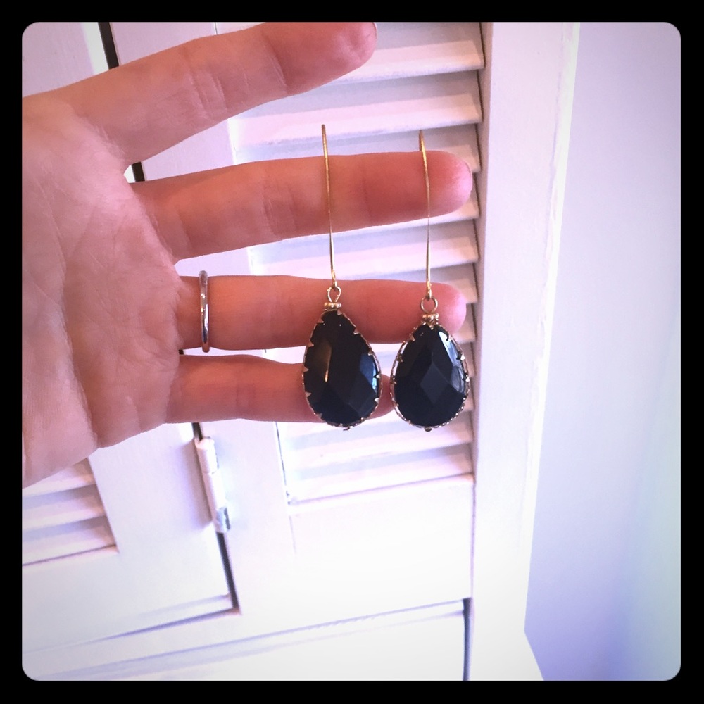 Black Dangle Earrings