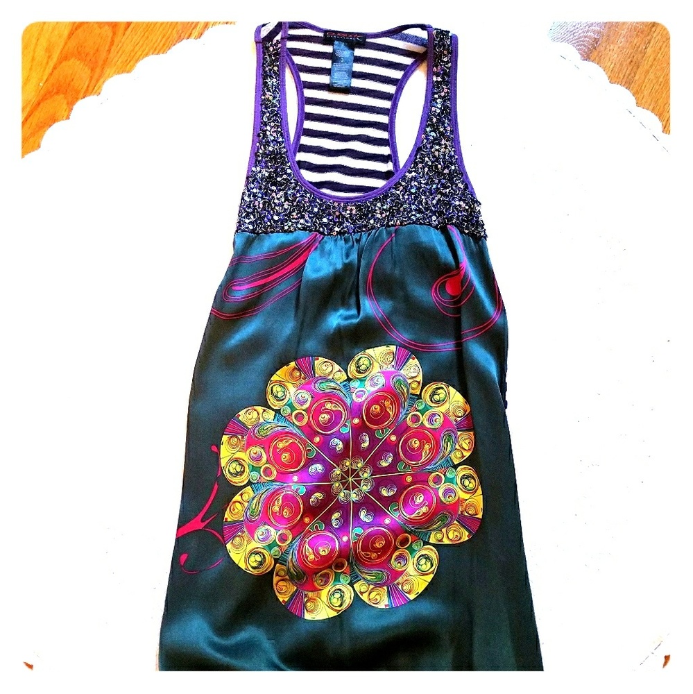 Custom Barcelona - Mixed Media Medallion Tunic