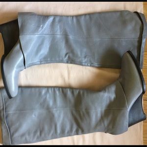 Like new Tall gray fold over knee high boots, 9M,