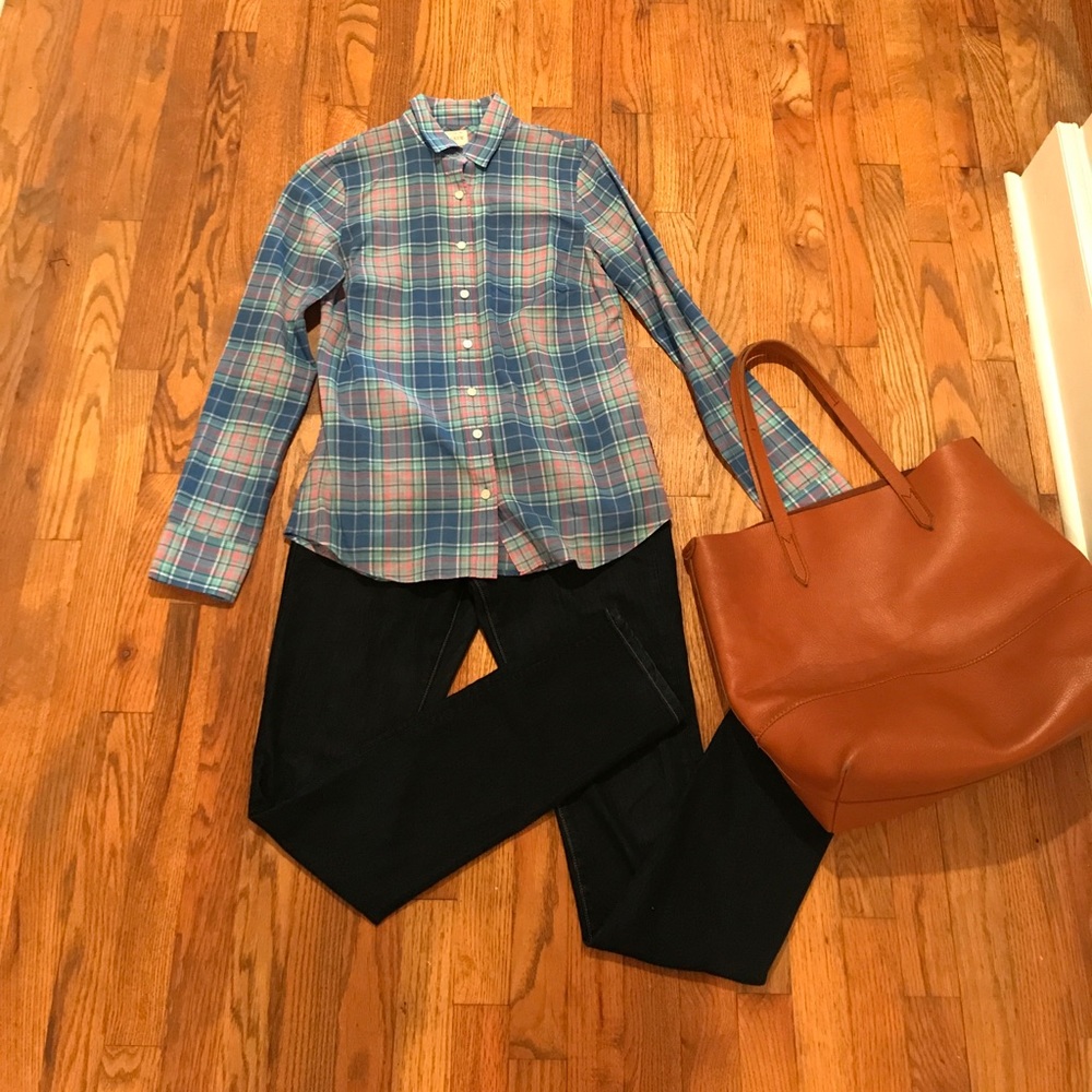 J.Crew Plaid Button Up