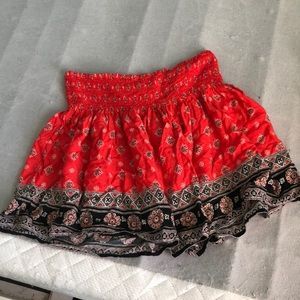 Hollister floral skirt