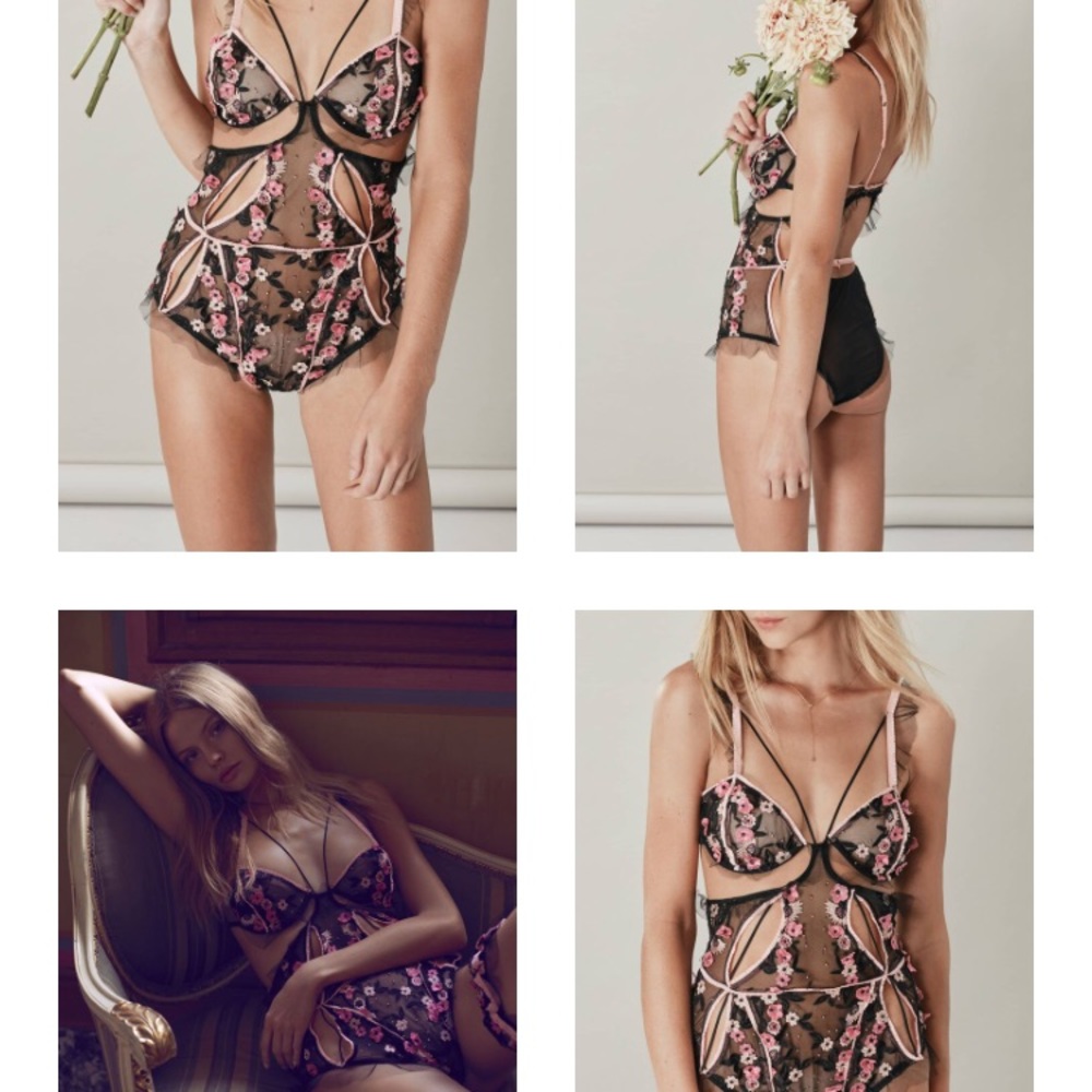 ✨NWT For Love And Lemons Peony Bodysuit ✨