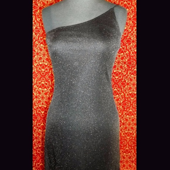 ARIANNA by RACHEL KAYE black body con gown 4 - Picture 2 of 6