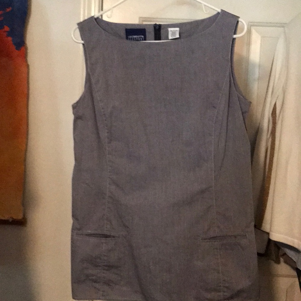 100% cotton slate blue grey cotton top