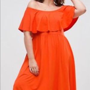 Asos Ruffle Skater Dress
