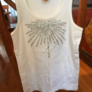 White Tory Burch Tank Top