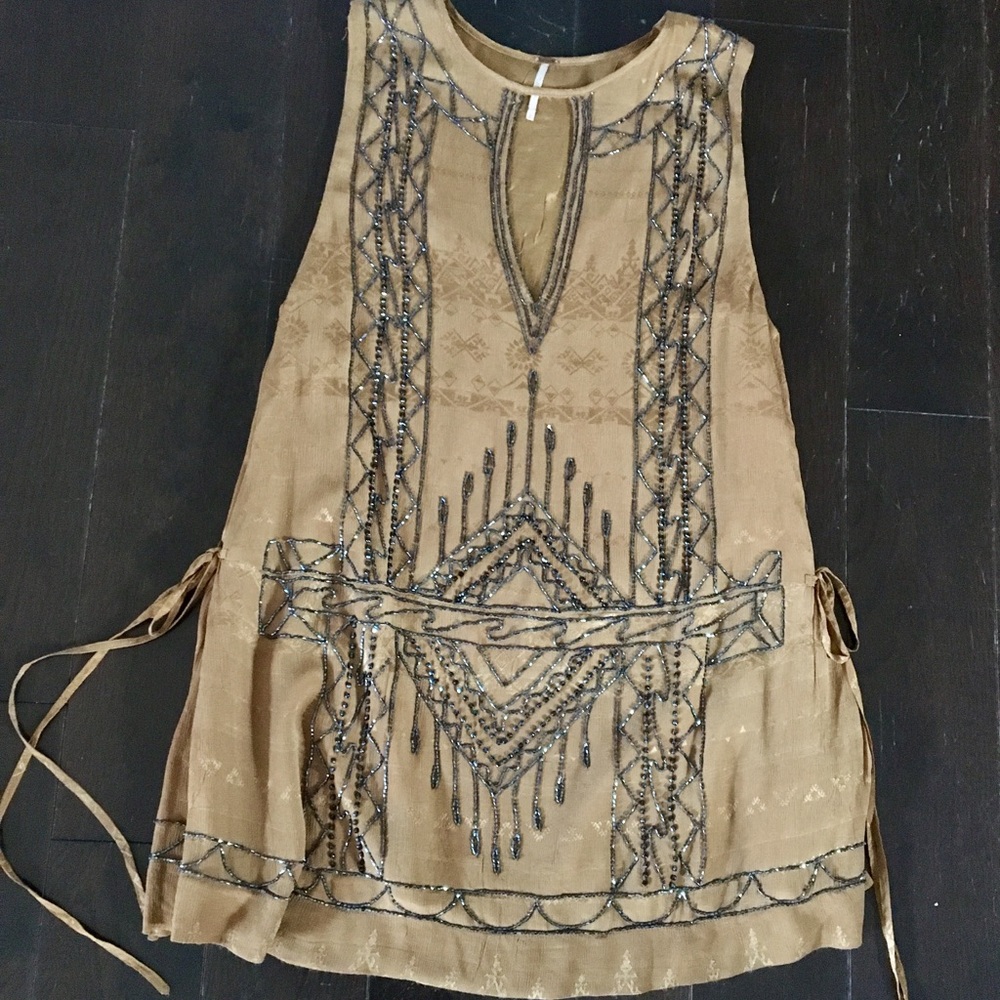 Free People Love Story beaded flapper dress