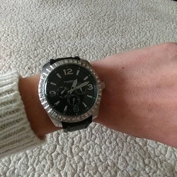 💞Fossil black boyfriend watch!💞 - Picture 6 of 7