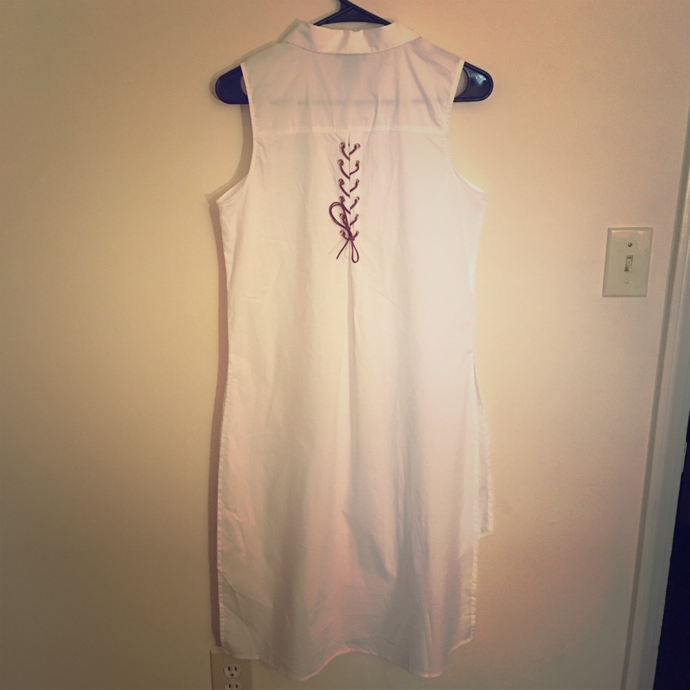 Long white top