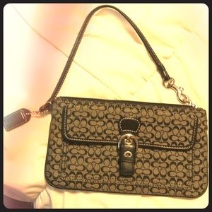 Black Coach Wristlet