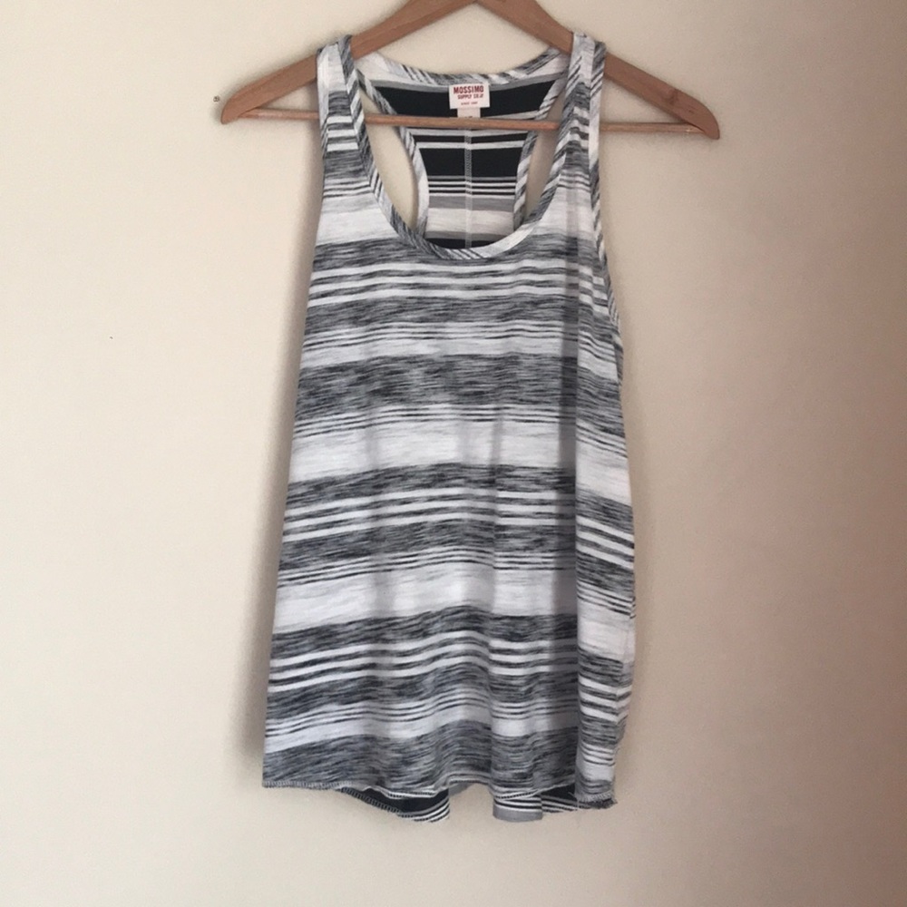 Black and White Striped Tank