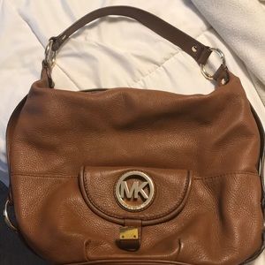 Brown Leather Michael Kors Hobo