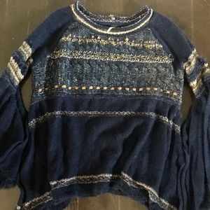 Free People craft knit top sweater