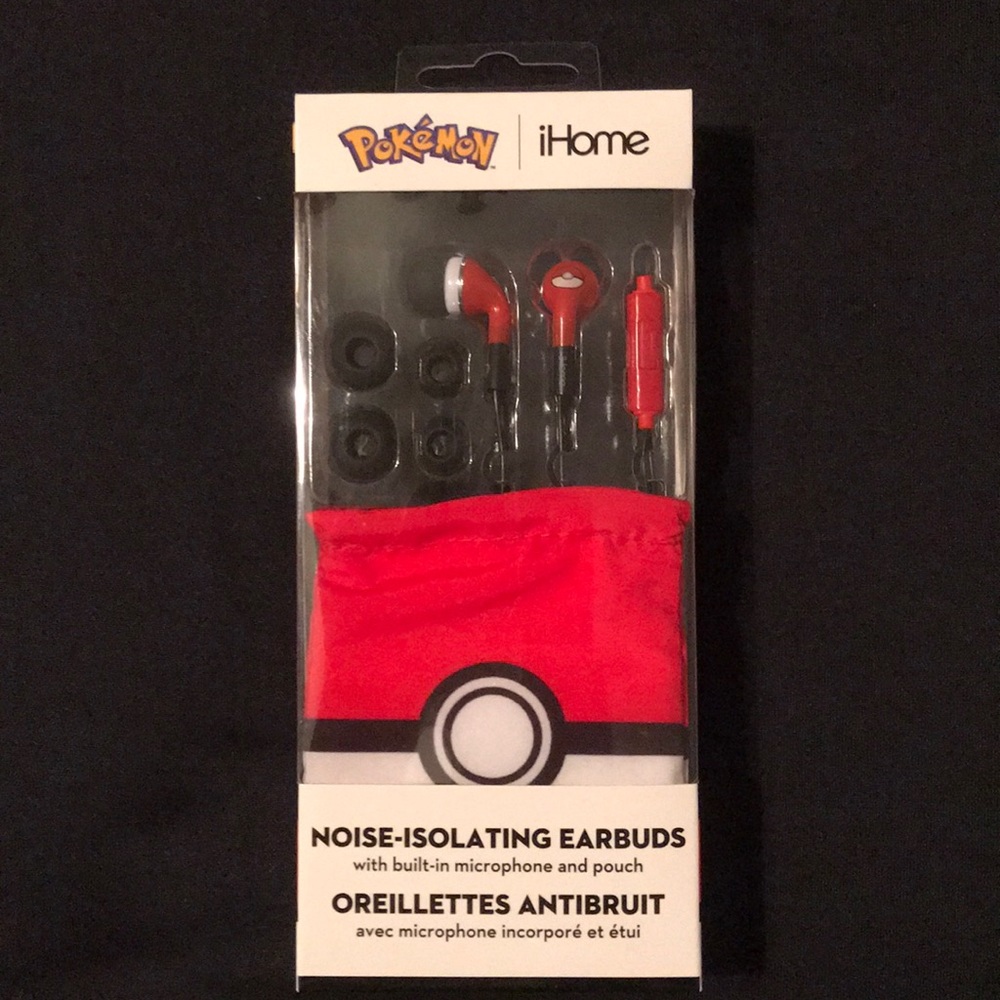 Pokémon iHome Noise-Isolating Earbuds📱🎮🎁