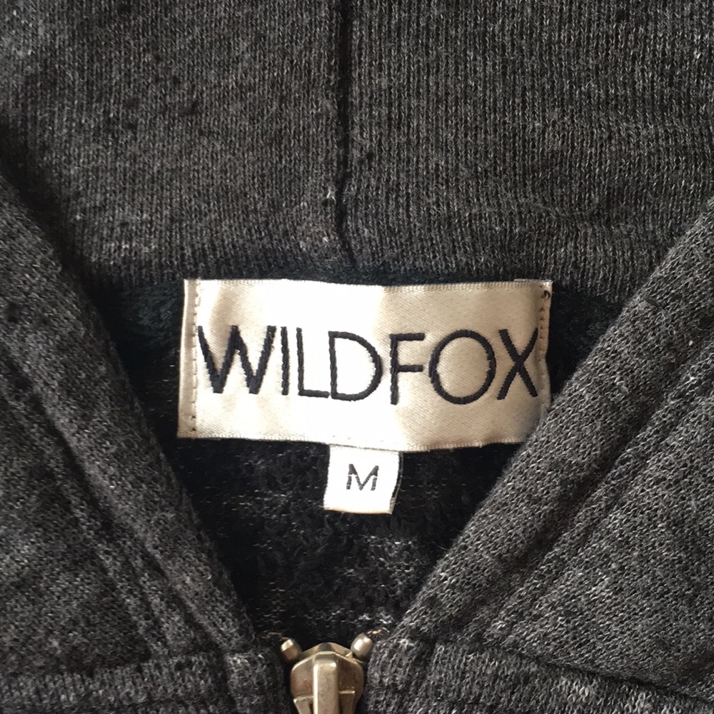 Wild fox zip up sweatshirt hoodie