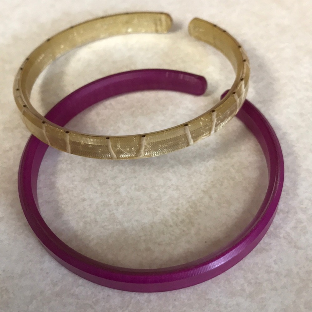 Lot of 2 color by amber bracelets small