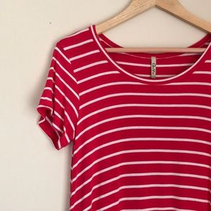 Red Striped Top