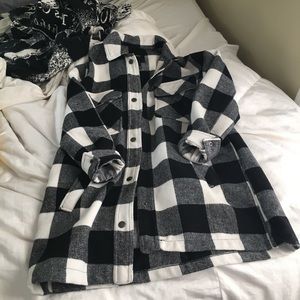 Plaid forever 21 coat!!