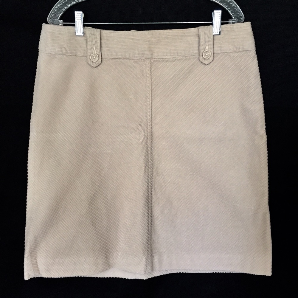H&M Lt Taupe Corduroy Skirt
