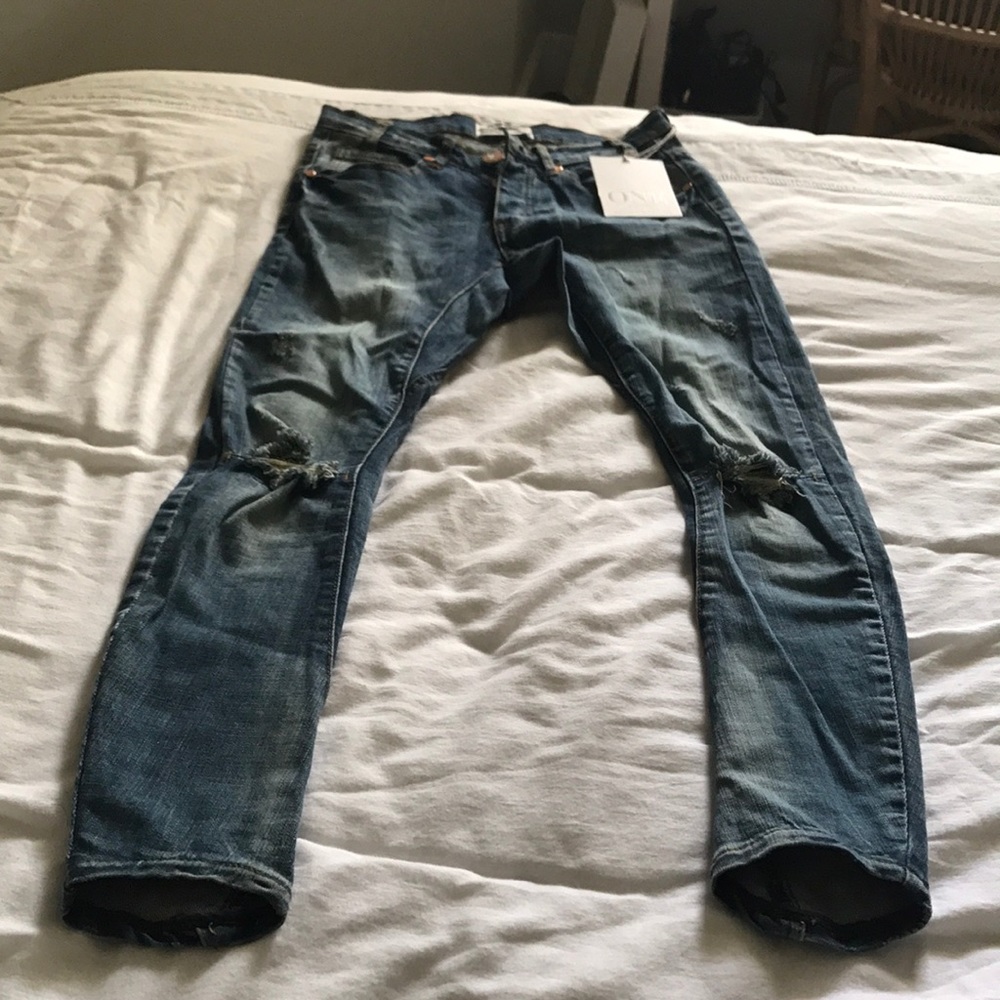 NWT One Teaspoon distressed boyfriend jeans