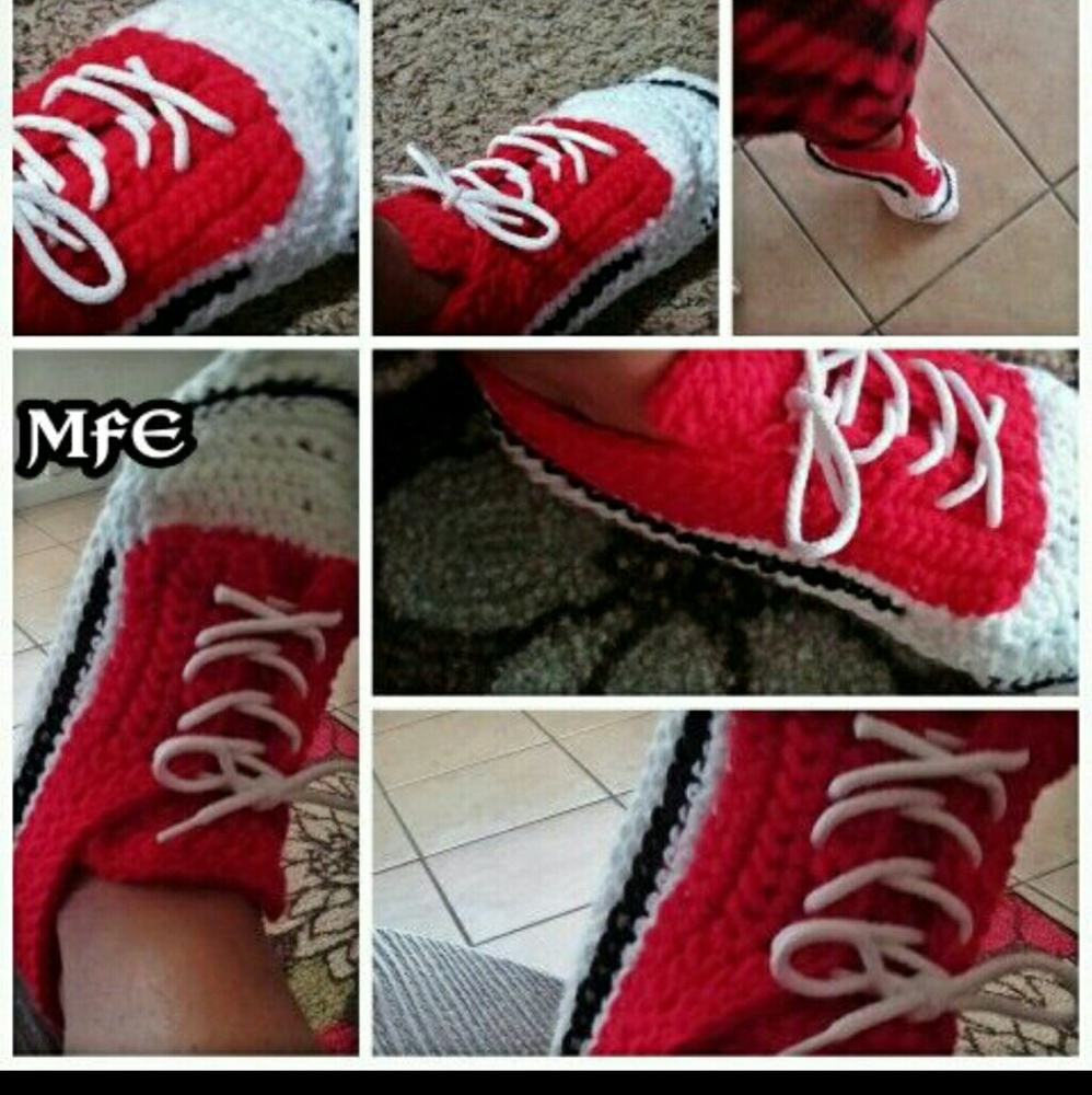 Crotçhet Converse Slippers