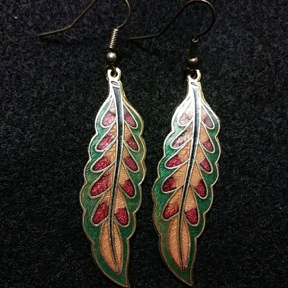 Beautiful Laquered Earrings