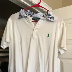 Men’s polo by Ralph Lauren white size large