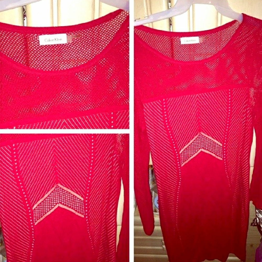 Sexy Red long Sleeve Dress - Picture 2 of 6