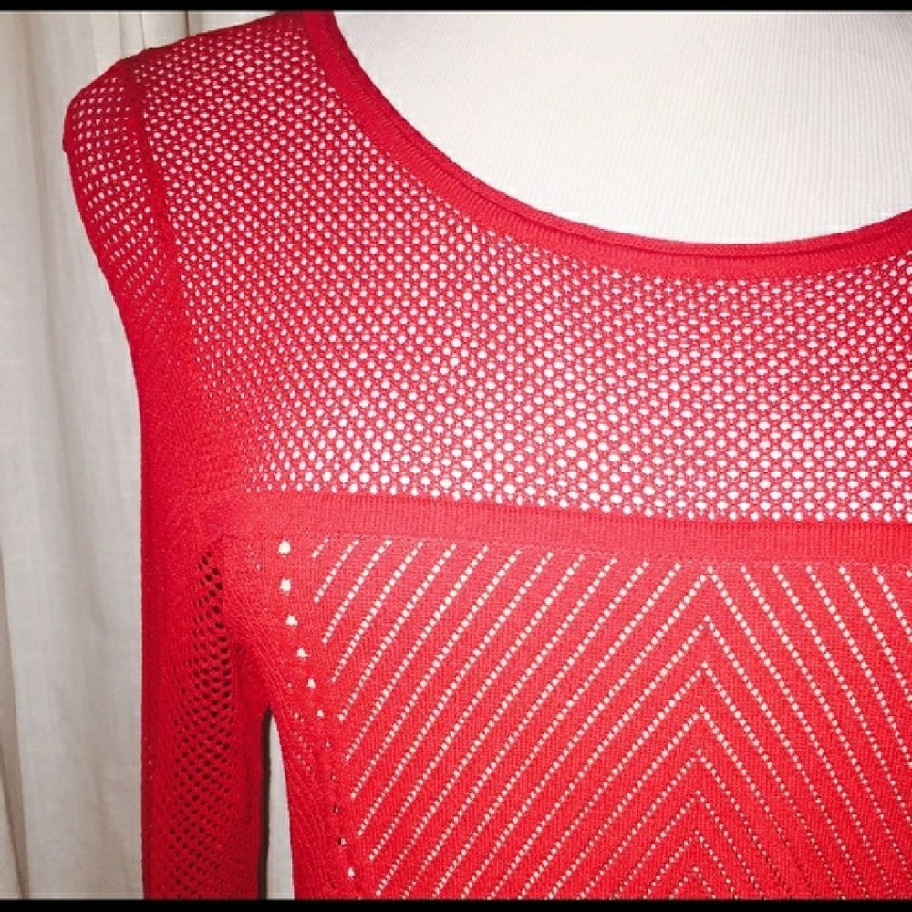Sexy Red long Sleeve Dress - Picture 4 of 6