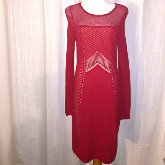 Sexy Red long Sleeve Dress - Picture 3 of 6