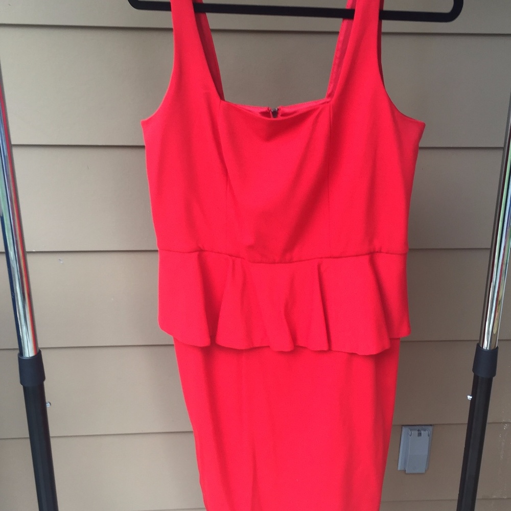 Red Peplum dress