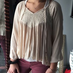 Bohemian Styled Cream Top