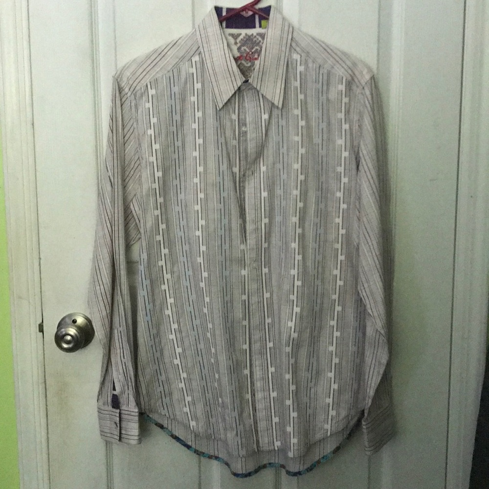 SOLD Robert Graham long sleeve dress shirt.
