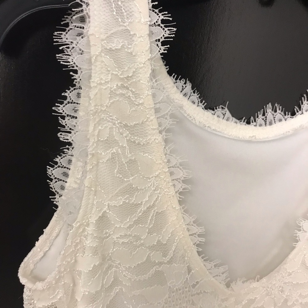 White lace sheath dress NWOT - Picture 3 of 5