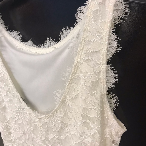 White lace sheath dress NWOT - Picture 4 of 5