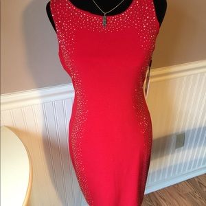 Rhinestone Red Dresses