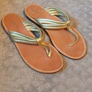 Gold Sesto Meucci Sandals