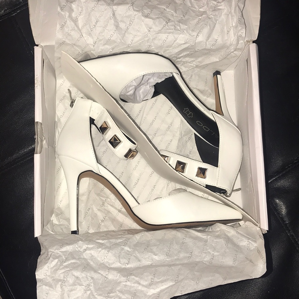 All white Aldos Cellina Shoes